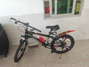 凤凰儿童自行车6-10-12-15岁中大童小学生可变速山地车男女孩小孩单车 凤凰GT 黑红色 一体轮 单速+礼包 22寸【适合身高140-165cm】 实拍图