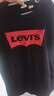 Levi's李维斯情侣美式宽松印花时尚简约舒适潮流纯棉圆领短袖T恤 黑色 002A0-0001 L 实拍图