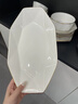 康琴（KANGQIN）白钻石金边家用盘子菜盘方形异形菜盘网红款整套陶瓷餐具餐盘碗盘 【描金】8英寸八角盘4个装 实拍图