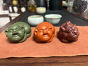 溪隐陶府 宜兴紫砂茶宠 全手工陈洪军朱泥福气猪 福猪生肖小猪茶玩雕塑茶具茶盘摆件 福气猪---名家陈洪军作品---绿泥 实拍图