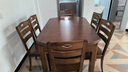 实木餐桌椅组合伸缩折叠现代简约家用小户型吃饭桌子方圆两用餐桌 【一桌八椅】颜色下单备注 1.38米 实拍图