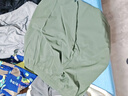 鸿星尔克（ERKE）童装男女大小童涤纶夏季速爽透气五分短裤胶囊绿175 实拍图