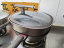 OOU炒锅蒸锅平底锅少油烟家用炒菜煎锅易清洗燃气电磁炉通用钛轻锅 【牛奶粉丝专属】炒锅+蒸笼 32cm 实拍图