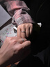 Colaivkloia情侣戒指男女对戒银一对磨砂款可调节婚戒情人节生日礼物送男女友 Tk310情侣一对价（码数备注） 美号5号 实拍图