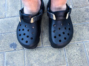 卡骆驰经典特林洞洞鞋男女同款拖鞋耐磨休闲鞋|206340 黑色-001 44 (280mm) 实拍图