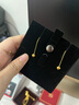 周六福黄金耳线女仰慕爱心金耳饰生日礼物计价AW095011 约1.06g 一对  实拍图