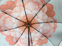 蕉下（beneunder）防紫外线遮阳伞三折双层黑胶晴雨伞防晒伞BM664花椿 实拍图