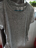 俞兆林T恤女士夏季薄款显瘦收腰圆领打底百搭休闲正肩短袖灰色上衣 实拍图