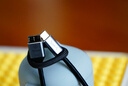 毕亚兹  Type-C转Micro USB3.0硬盘数据连接线 适用Mac笔记本电脑接移动硬盘高速连接线 0.25米 实拍图