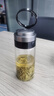 希诺单层玻璃杯大容量便携提环运动水杯男过滤泡茶杯子XN-9075 530mL 实拍图
