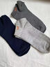 猫人（MiiOW）男士袜子防臭100%纯棉短袜男生船袜10A抗菌透气运动棉质吸汗耐磨 白色 5双 均码 100%纯棉透气 实拍图