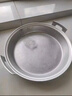 GIOIO铝锅老式家用煎饼锅纯铝加厚燃气平底锅手工铸铝饼铛无涂层不粘锅 无盖 口径34cm加厚款锅重3.8斤 实拍图