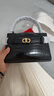 CHARLES&KEITH鳄鱼纹凯莉包手提斜挎婚包包女包生日礼物CK2-50270880-1 Black黑色 S 实拍图