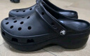 卡骆驰crocs经典云朵老爹鞋洞洞鞋时尚百搭女鞋拖鞋一脚蹬|206750 黑色-001(含智必星) 36 /37(230mm) 实拍图