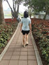 安踏速干套装丨运动短袖短裤两件套女夏季冰丝跑步吸湿透气羽毛球服 实拍图