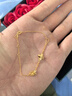 中国黄金（CHINA GOLD）黄金手链女足金四叶草手链结婚首饰情人节实用生日礼物送女友老婆 京速达*四叶草手链约1.7-1.8g【玫瑰礼盒】 实拍图
