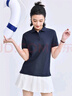 佐丹奴polo衫女夏季翻领上衣珠地布修身短袖POLO衫女05311399 实拍图