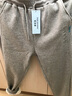 欧洛黛休闲裤女加绒裤运动裤秋冬季裤子束脚哈伦裤时尚百搭长卫裤女 灰色(加绒加厚) 2XL 实拍图