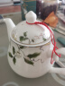 金岚玉骨瓷花茶壶泡瓷茶壶小壶沏茶壶凉水壶单壶小号家用水具 香榭丽舍-玉兰壶1个 800ml 实拍图