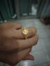 千影珠宝黄金戒指女款9999足金年轻人素金真金饰品活口结婚首饰送妈妈 重约3.39-3.7g(含工费28) 实拍图
