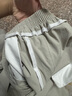 马骑顿（MQD）【凉感】童装男大童夏款户外防蚊裤网眼拼接休闲长裤 浅灰 160cm  实拍图