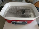 摩飞电器（Morphyrichards） 多功能料理锅电烧烤肉锅炉一体家用蒸煮炒煎电火锅MR9088 3L 英石红标配 实拍图
