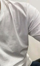 无印良品（MUJI）男式天竺编织圆领短袖T恤 男士打底衫男款休闲上衣25年夏季男装 白色 L (175/100A) 实拍图