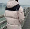 骆驼（CAMEL）【小太阳】户外羽绒服秋冬新款男女加厚保暖羽绒服面包服防泼水 白玉粉/幻影黑，男女同款，163 M 实拍图