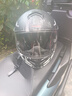 坦克摩托车头盔T270揭面盔3C双镜片四季防雾安全帽亚黑魔界XL 实拍图