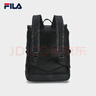 FILA 斐乐官方男士背包2024夏新款时尚休闲双肩包电脑包 正黑色-BK XS 实拍图