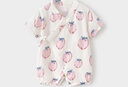 babylove婴儿连体衣夏季竹棉山茶纱布和尚服新生儿宝宝衣服薄款透气哈衣 实拍图