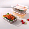 特美居（temeiju）一次性饭盒长方形透明塑料快餐盒加厚带盖打包盒餐具50套装1000型 实拍图