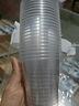 拜杰奶茶杯一次性杯子饮品杯咖啡杯带盖直筒带吸管+贴纸 500ML*50套 实拍图
