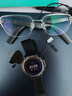 界环（SUPERHEXA）AI智能眼镜 实时翻译 无线双耳立体声 非骨传导 金属半框款 星辰银 定制近视镜片  实拍图