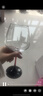 青苹果红酒杯两只 红领结黑底勃艮第水晶玻璃葡萄酒高脚杯 460ML 实拍图