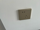 公牛（BULL）墙壁插座 G36系列 10A斜五孔插座 86型面板G36Z223A 香槟金 暗装 实拍图