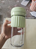 九阳（Joyoung）榨汁杯 家用小型便携榨汁机 水果果蔬果汁机 辅食机搅拌杯电动多功能自动清洗LJ325绿 实拍图