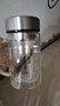 富光双层玻璃杯支持团购定制泡茶杯办公杯带把 大容量男女水杯子580ML 实拍图