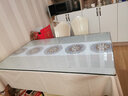 晶亚方形钢化玻璃桌面定做定制茶几玻璃桌面板实木餐桌保护垫防烫防爆 2CM半径圆角（足厚6mm） 70cm*130cm【真国标3c认证】 实拍图