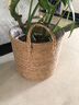 微光里草编花盆摆件藤编海草编织大篮子竹编花盆套绿植家居客厅手提花篮 藤编直筒花篮大号-30*27cm 实拍图