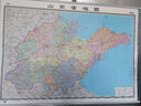 山东省地图 地图挂图 大尺寸1.5米*1.1米 无拼缝 办公室、会议室挂图挂画背景墙面装饰 青岛 济南 日照 泰安 实拍图