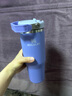 STANLEY拎拎杯吸管杯水杯保温杯大容量办公车载不锈钢杯子887ML-绣球花蓝 实拍图