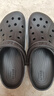 卡骆驰（crocs）洞洞鞋男鞋女鞋 25夏季新款运动鞋平底沙滩鞋透气情侣凉鞋拖鞋子 热推款-黑白配 41-42 (260mm) 实拍图