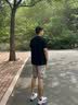 NASADKGM官方潮牌美式休闲短裤男夏季痞帅直筒胖子大码宽松阔腿运动五分裤 杏色 XL （建议135-155斤） 实拍图