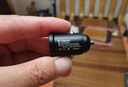 130W车载充电器迷你隐藏式超级快充12V/24V点烟器转换车载闪充头 隐藏双U款【充电头Typec快充线】 实拍图