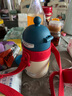 杯具熊（BEDDYBEAR）儿童保温杯带吸管水杯手柄背带两用幼儿园学生杯子400ml迪迦光线 实拍图