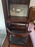 鹏能实木书桌书架一体桌家用电脑桌洞洞板办公桌卧室小户型床边学习桌 书桌+牛角椅*1【备注颜色】 80cm*60cm*75cm【总高190cm】 晒单实拍图