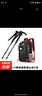 驰驴户外登山运动轻薄款双肩背包可折叠徒步露营团队郊游活动背包 黑色包+登山杖2支 实拍图