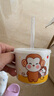 五和（WUHE）儿童水杯防烫防摔卡通带盖饮水杯刷牙杯宝宝喝水杯儿童餐具牛奶杯 【0-3岁】萌猴带盖杯 200ml 实拍图