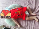 小爱星 肚兜婴儿宝宝连腿护肚子防着凉纯棉护肚五毒端午节夏薄 红肚兜【连腿五毒红】 中号【建议2-6月】 晒单实拍图